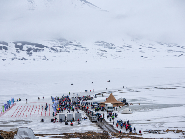 Svalbard Ski Marathon Lining up for the northernmost ski marathon in Svalbard